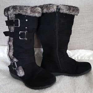 Girls Black Boots